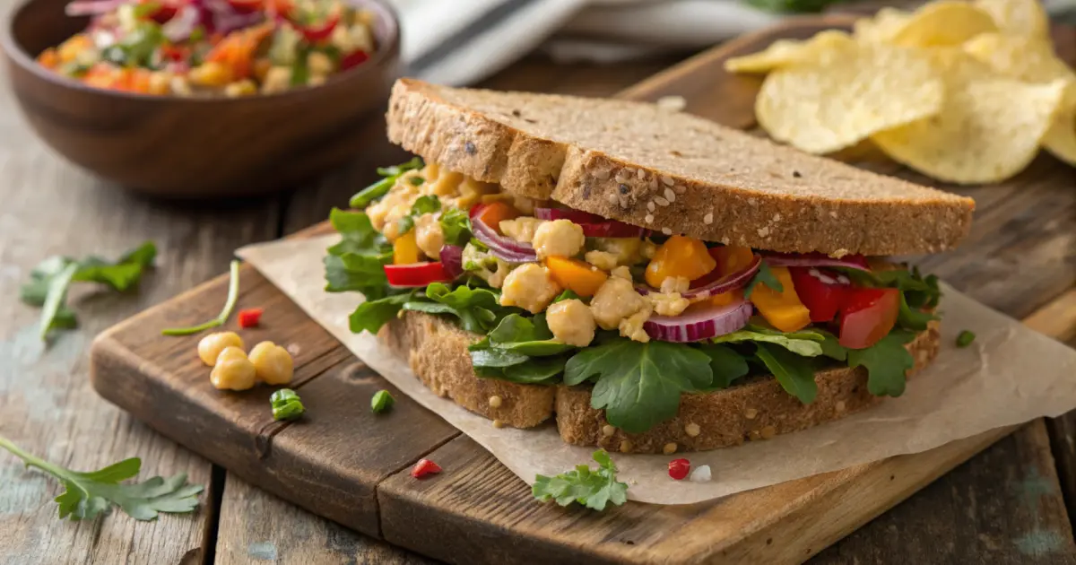 chickpea salad sandwich