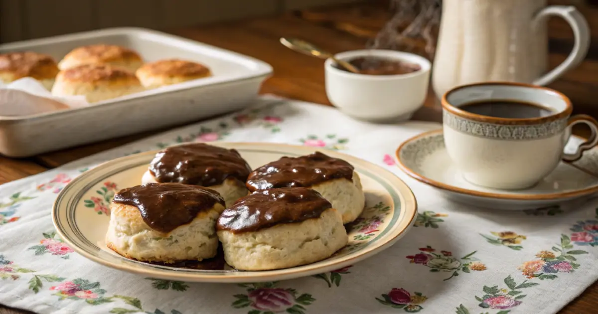 biscuits and chocolate gravy