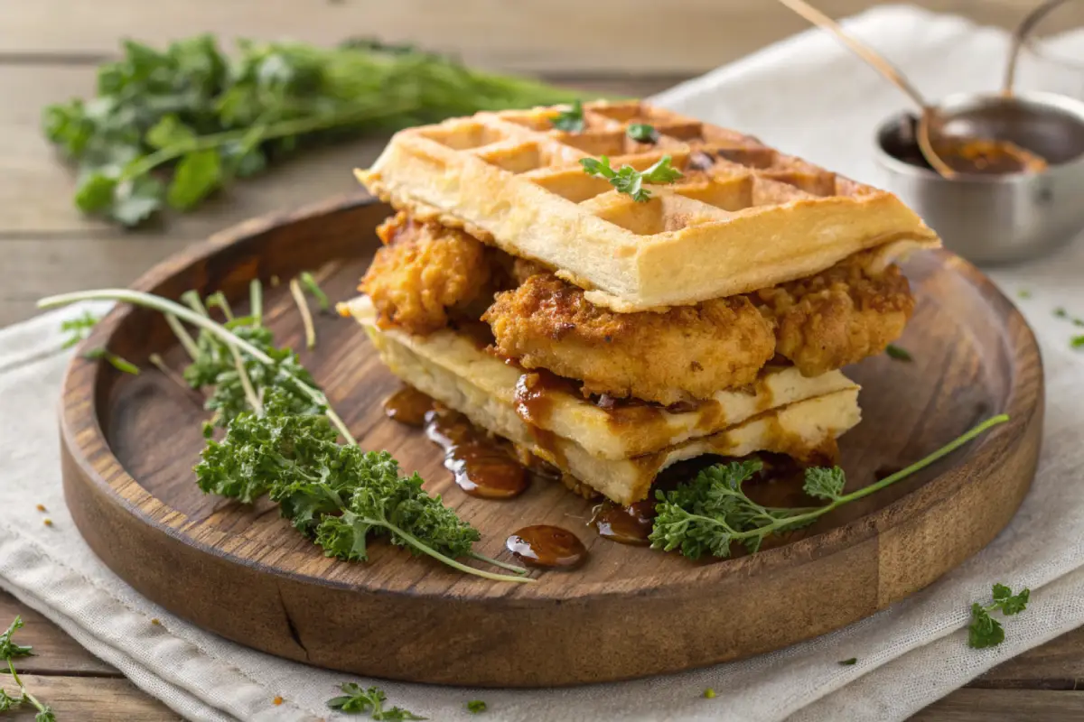 Chicken and Waffle Sandwich