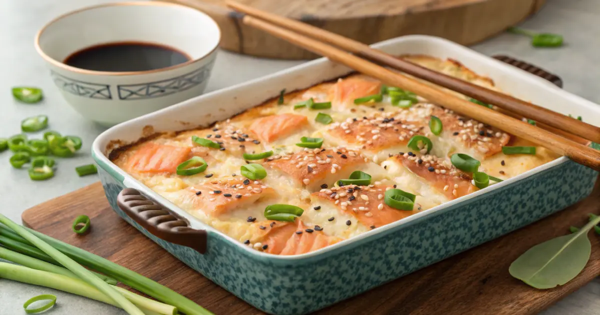 Salmon Sushi Bake