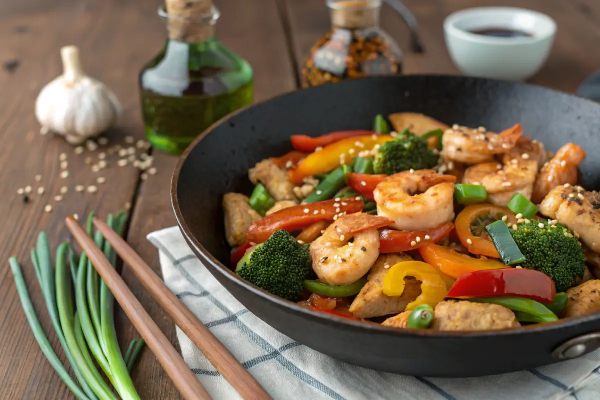 Chicken and Shrimp Stir Fry